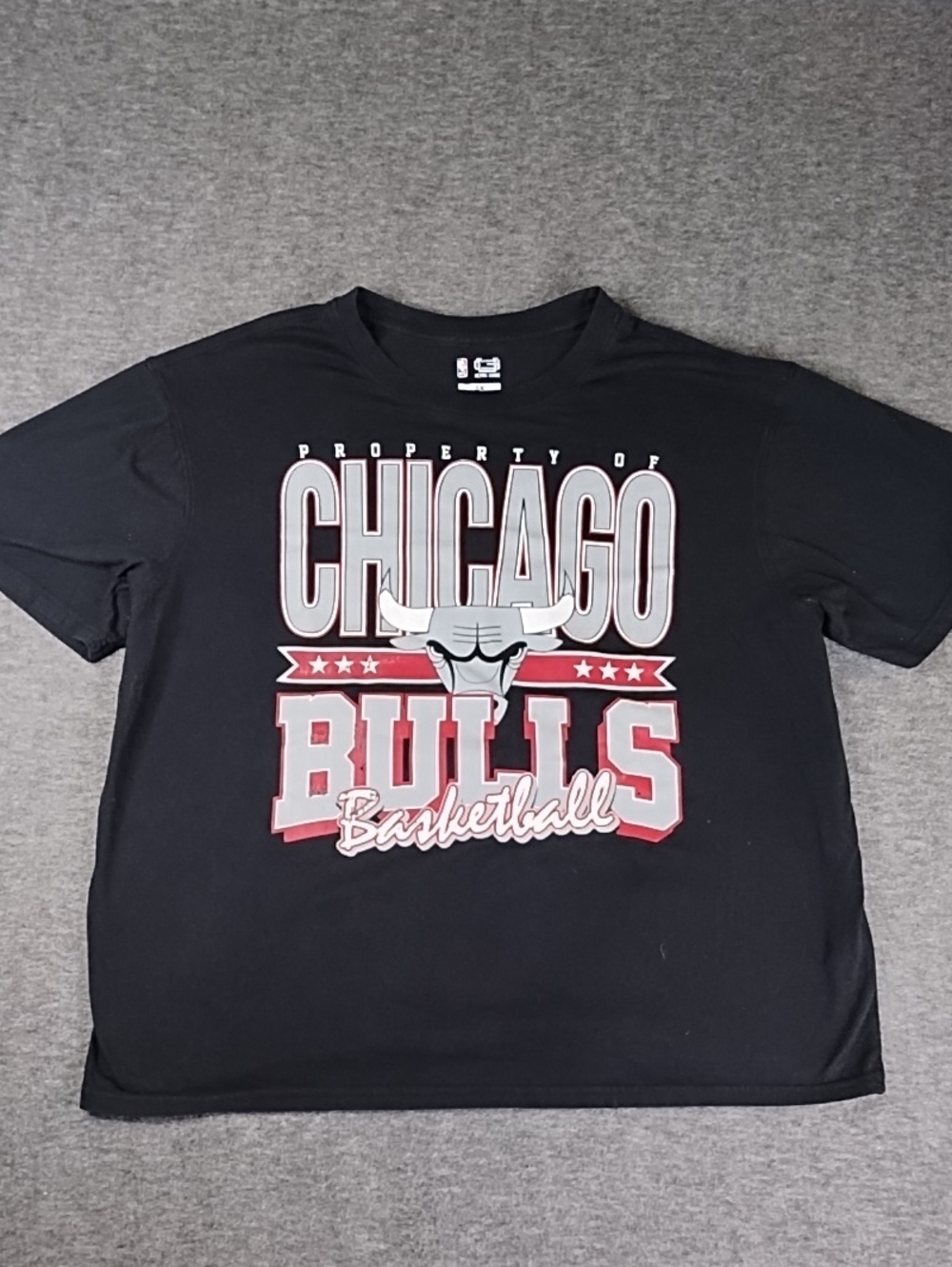 Chicago Bulls Black Graphic Tee